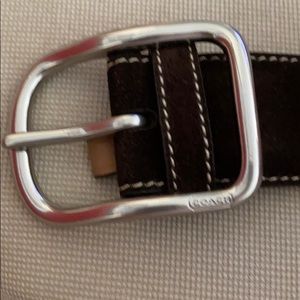Coach brown suede belt